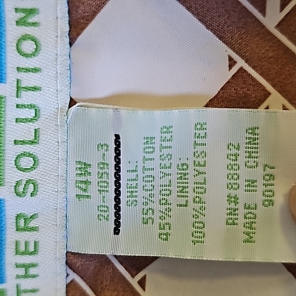 Weather Solutions rain coat size 14. Black with colar 2 big pockets. Minamalist. - Picture 10 of 14